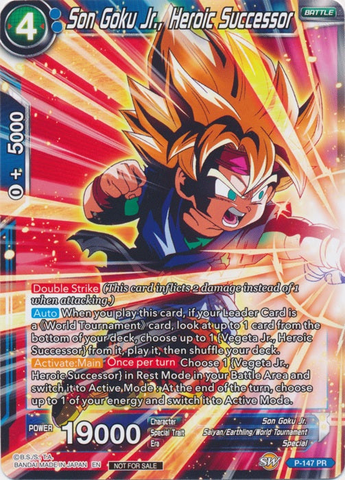 Son Goku Jr., Heroic Successor - P-147 - Promo (Foil) available at 401 Games Canada