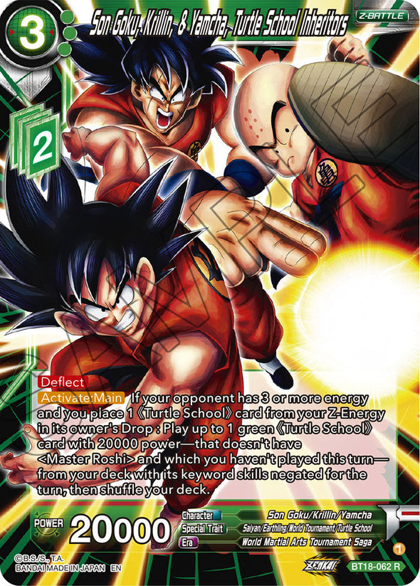 Son Goku, Krillin, & Yamcha, Turtle School Inheritors - BT18-062 - Rare available at 401 Games Canada