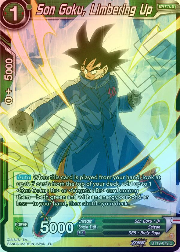 Son Goku, Limbering Up - BT19-079 - Common (Foil) available at 401 Games Canada