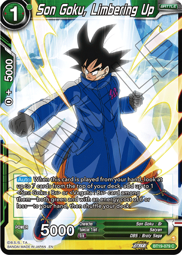 Son Goku, Limbering Up - BT19-079 - Common available at 401 Games Canada