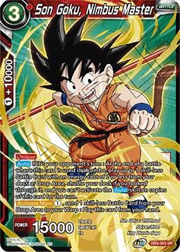 Son Goku, Nimbus Master - DB3-003 - Super Rare available at 401 Games Canada