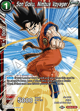 Son Goku, Nimbus Voyager - EX09-01 - Expansion Rare available at 401 Games Canada