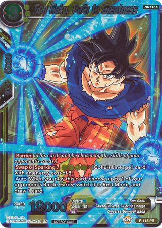 Son Goku, Path to Greatness - P-115 - Promo (Foil) available at 401 Games Canada