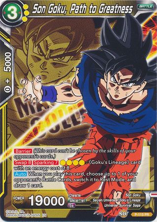 Son Goku, Path to Greatness - P-115 - Promo (Magnificent Collection) available at 401 Games Canada