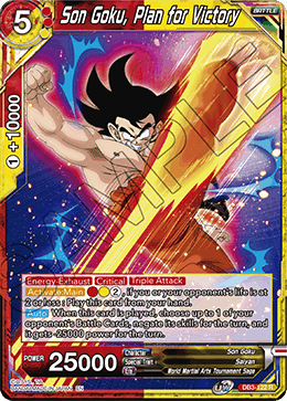 Son Goku, Plan for Victory - DB3-122 - Rare available at 401 Games Canada