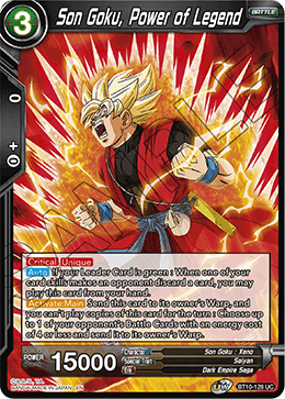 Son Goku, Power of Legend - BT10-128 - Uncommon (Reprint) available at 401 Games Canada