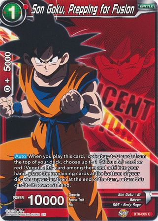 Son Goku, Prepping for Fusion - BT6-005 - Common (Magnificent Collection) available at 401 Games Canada