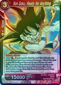 Son Goku, Ready for Anything - BT12-006 - Common (FOIL) available at 401 Games Canada