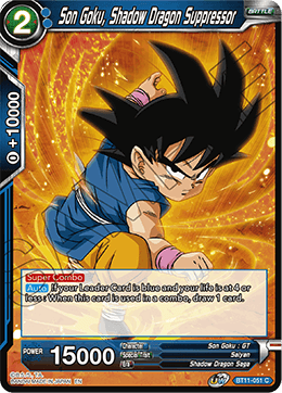 Son Goku, Shadow Dragon Suppressor - BT11-051 - Common available at 401 Games Canada