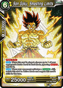 Son Goku, Smashing Limits - DB3-078 - Common available at 401 Games Canada