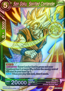 Son Goku, Spirited Contender - DB2-065 - Uncommon (FOIL) available at 401 Games Canada