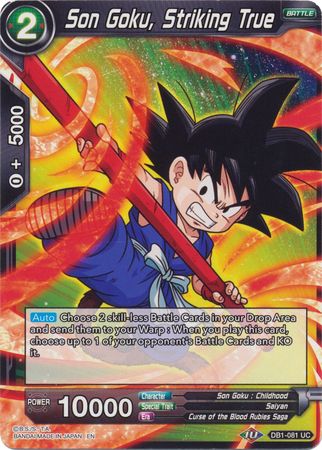 Son Goku, Striking True - DB1-081 - Uncommon available at 401 Games Canada