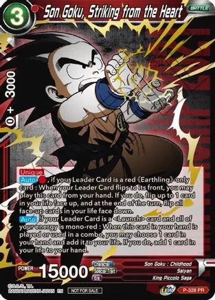 Son Goku, Striking from the Heart - P-328 - Promo (Winner Gold Stamped) available at 401 Games Canada