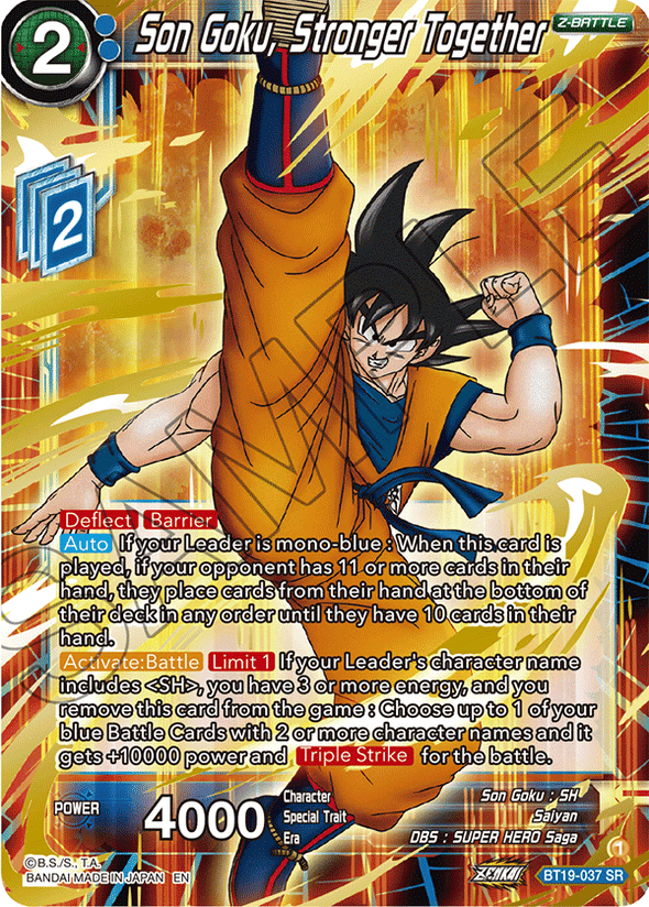 Son Goku, Stronger Together - BT19-037 - Super Rare available at 401 Games Canada