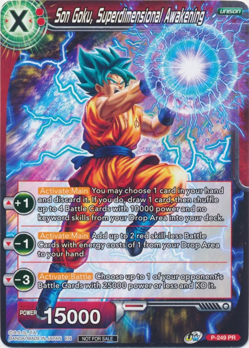 Son Goku, Superdimensional Awakening - P-249 - Promo available at 401 Games Canada