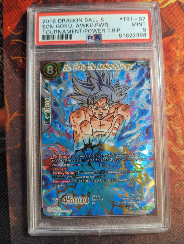 Son Goku, The Awakened Power - TB1-097 - Secret Rare - PSA MINT 9 available at 401 Games Canada