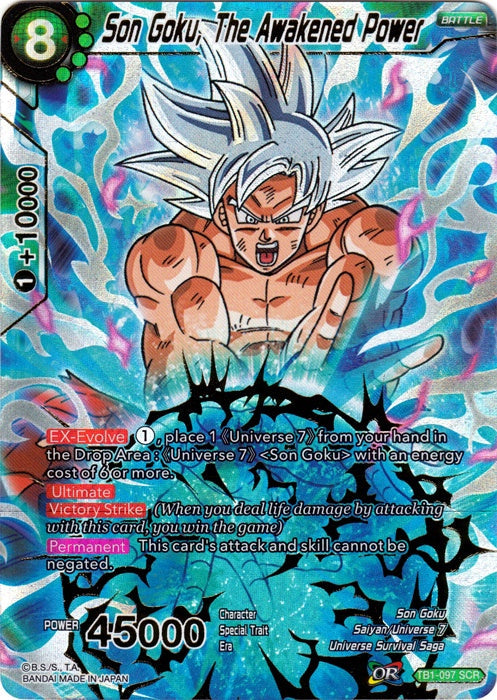 Son Goku, The Awakened Power - TB1-097 - Secret Rare available at 401 Games Canada