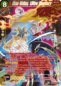 Son Goku, Ultra Mastery - BT16-005 - Special Rare (SPR) available at 401 Games Canada