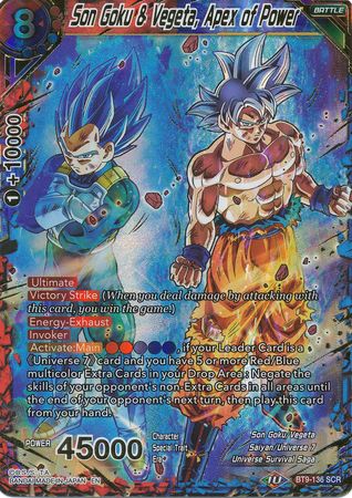 Son Goku & Vegeta, Apex of Power - BT9-136 - Secret Rare available at 401 Games Canada