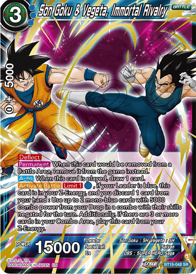 Son Goku & Vegeta, Immortal Rivalry - BT19-048 - Super Rare available at 401 Games Canada