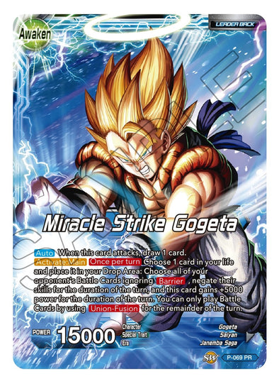 Son Goku & Vegeta // Miracle Strike Gogeta - P-069 - Common (Reprint) available at 401 Games Canada