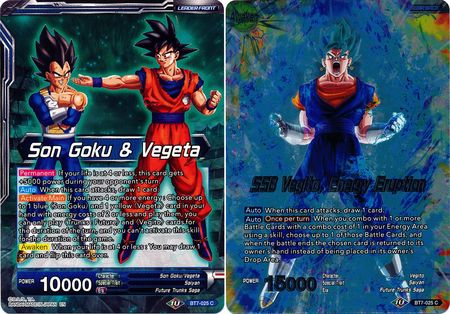 Son Goku & Vegeta // SSB Vegito, Energy Eruption - BT7-025 - Common (FOIL) available at 401 Games Canada