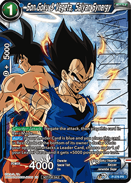 Son Goku & Vegeta, Saiyan Synergy - P-276 - Tournament Promo (Winner Stamp) available at 401 Games Canada