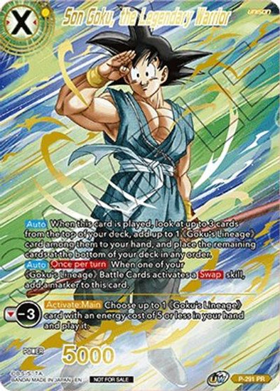 Son Goku, the Legendary Warrior - P-291 - Promo (Gold Stamped) available at 401 Games Canada