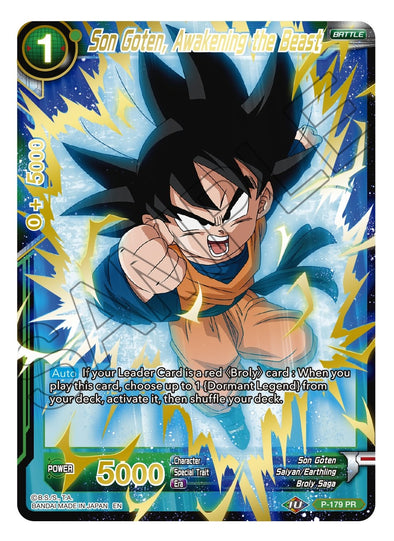 Son Goten, Awakening the Beast - P-179 - Common (Gold Stamped) available at 401 Games Canada