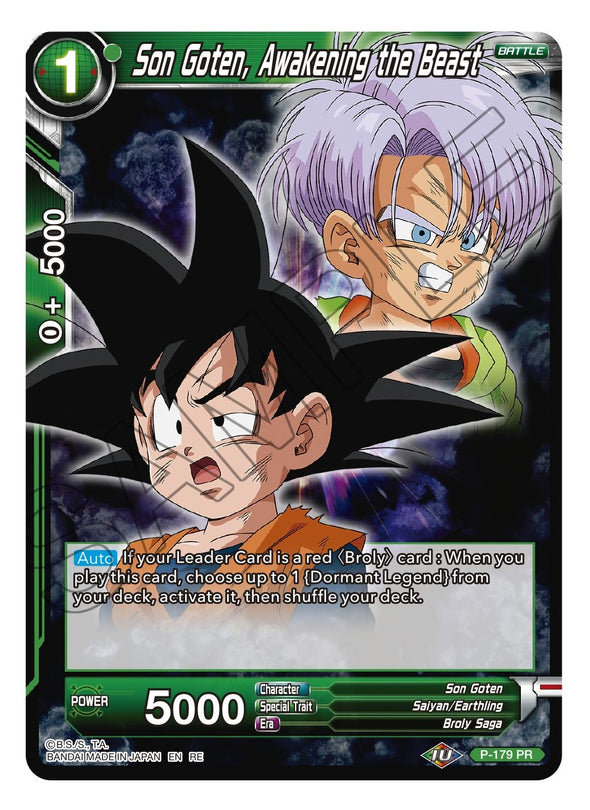 Son Goten, Awakening the Beast - P-179 - Common (Reprint) available at 401 Games Canada