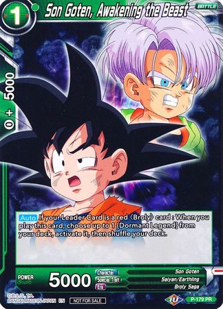 Son Goten, Awakening the Beast - P-179 - Promo available at 401 Games Canada