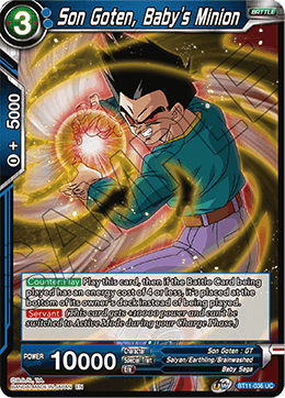 Son Goten, Baby's Minion - BT11-036 - Uncommon (FOIL) (Reprint) available at 401 Games Canada