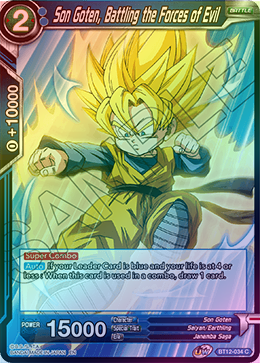 Son Goten, Battling the Forces of Evil - BT12-034 - Common (FOIL) available at 401 Games Canada