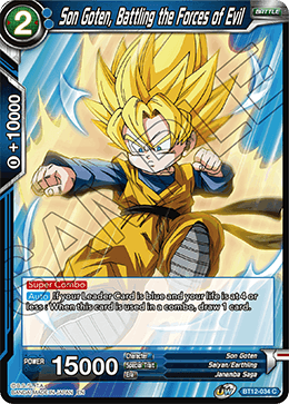 Son Goten, Battling the Forces of Evil - BT12-034 - Common available at 401 Games Canada