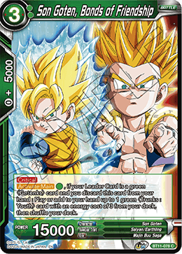 Son Goten, Bonds of Friendship - BT11-078 - Common available at 401 Games Canada