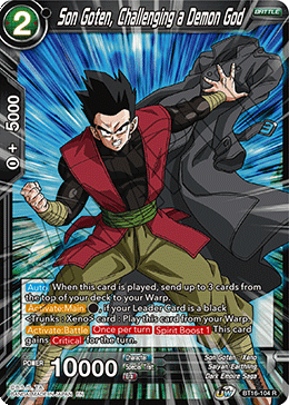 Son Goten, Challenging a Demon God - BT16-104 - Rare (Foil) available at 401 Games Canada