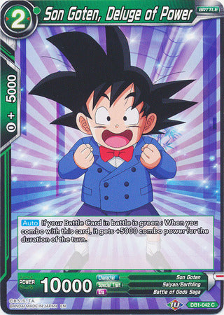 Son Goten, Deluge of Power - DB1-042 - Common available at 401 Games Canada