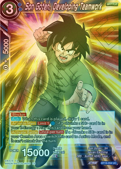 Son Goten, Developing Teamwork - BT19-054 - Uncommon (Foil) available at 401 Games Canada