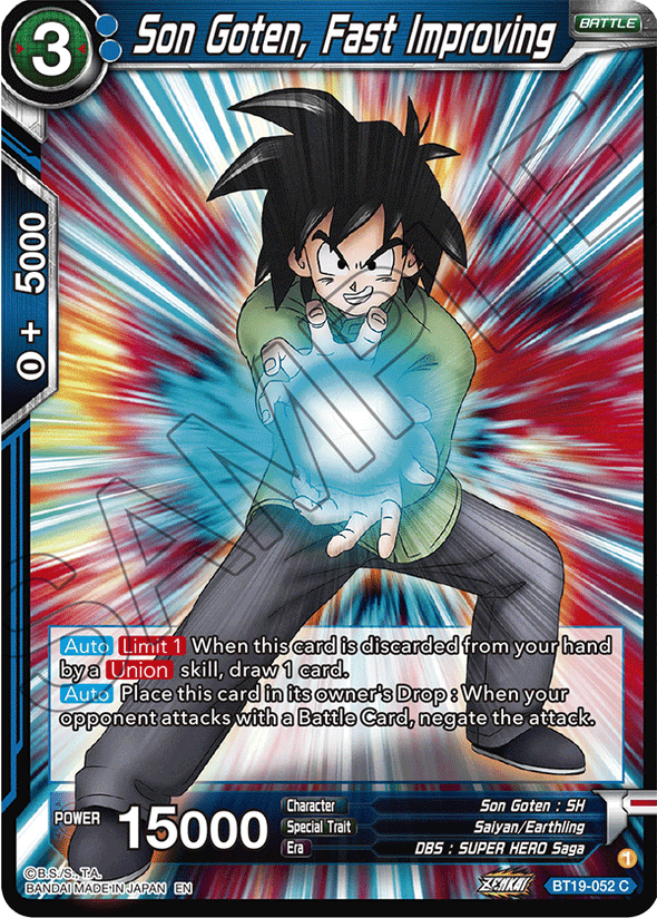 Son Goten, Fast Improving - BT19-052 - Common available at 401 Games Canada