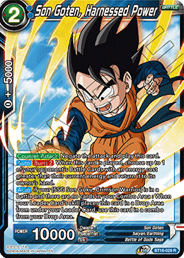 Son Goten, Harnessed Power - BT16-029 - Rare (Foil) available at 401 Games Canada