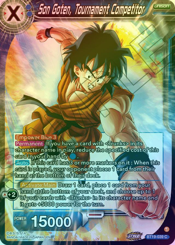 Son Goten, Tournament Competitor - BT19-039 - Common (Foil) available at 401 Games Canada