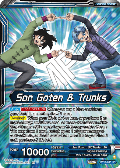 Son Goten & Trunks - BT19-035 - Uncommon available at 401 Games Canada