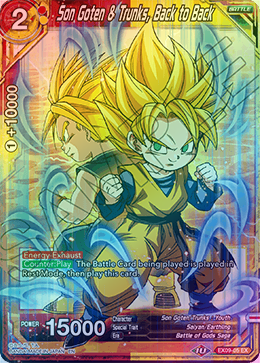 Son Goten & Trunks, Back to Back - EX09-05 - Expansion Rare (Foil) available at 401 Games Canada