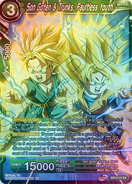 Son Goten & Trunks, Faultless Youth - EX13-15 - Expansion Rare (Foil) available at 401 Games Canada