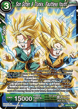 Son Goten & Trunks, Faultless Youth - EX13-15 - Expansion Rare available at 401 Games Canada