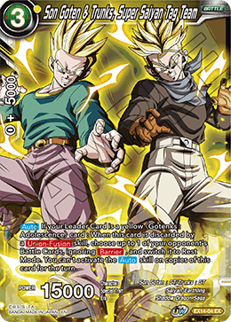 Son Goten & Trunks, Super Saiyan Tag Team - EX14-04 - Expansion Rare available at 401 Games Canada