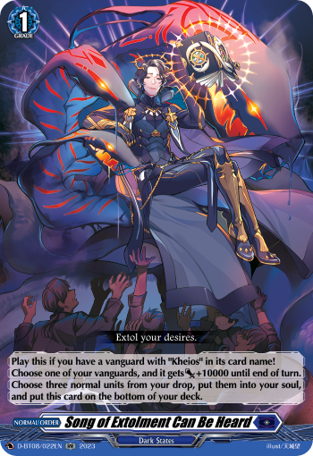 Song of Extolment Can Be Heard - D-BT08/022 - Double Rare available at 401 Games Canada