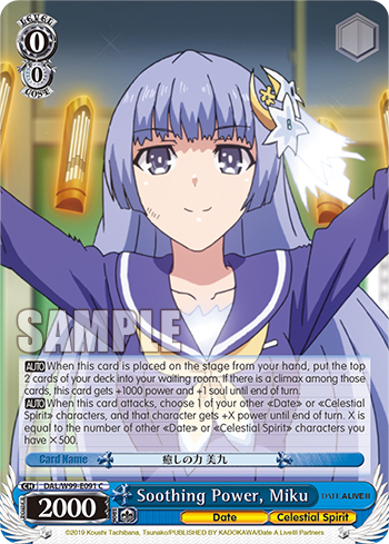 Soothing Power, Miku - DAL/W99-E091 - Common available at 401 Games Canada