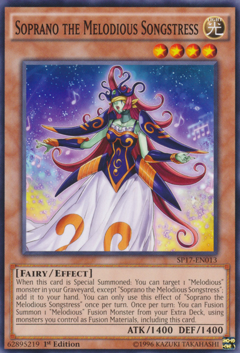 Soprano the Melodious Songstress - SP17-EN013 - Common - 1st Edition available at 401 Games Canada