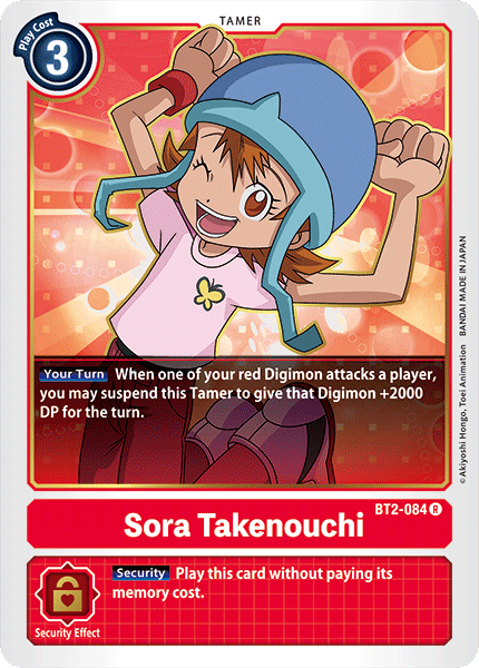 Sora Takenouchi - BT2-084 - Rare available at 401 Games Canada